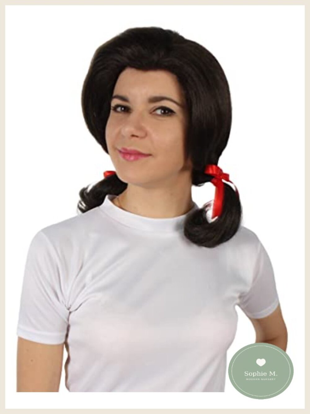Synthetic Pigtail Wig for Halloween Cosplay Group Party Costume